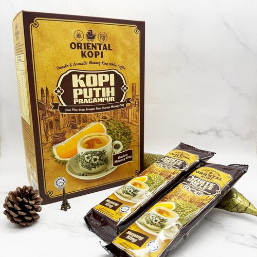 华阳ORIENTAL 猫山王榴莲白咖啡Kopi Putih办公室下午茶茶点380克