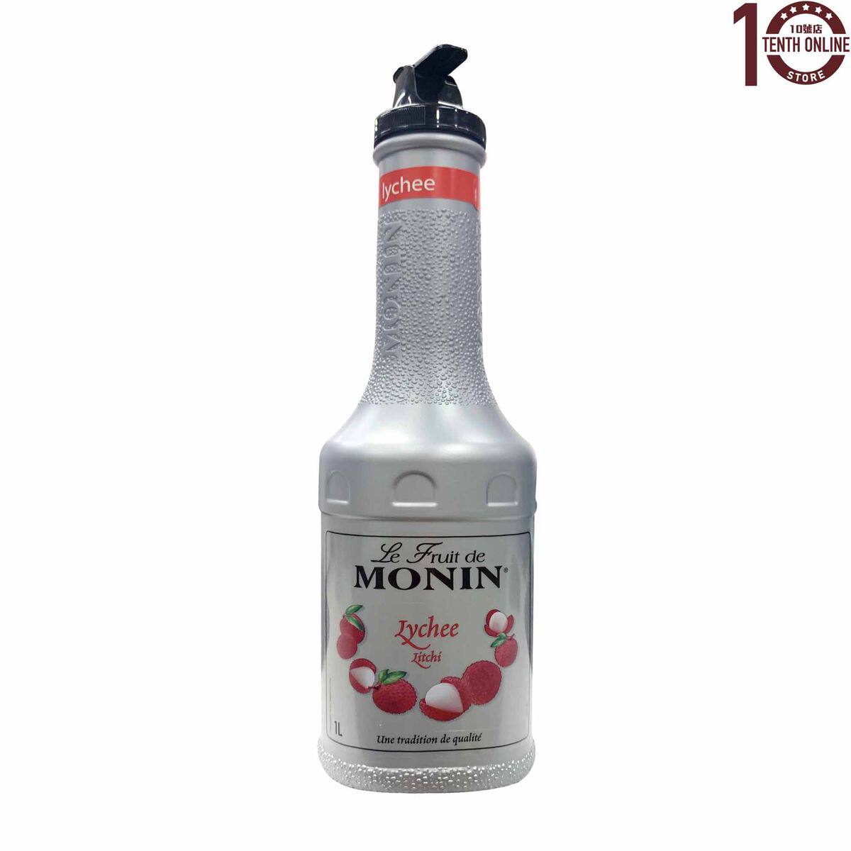 进口版MONIN Monin Lychee Puree Mix Syrup 1L 荔枝果茸商用原料