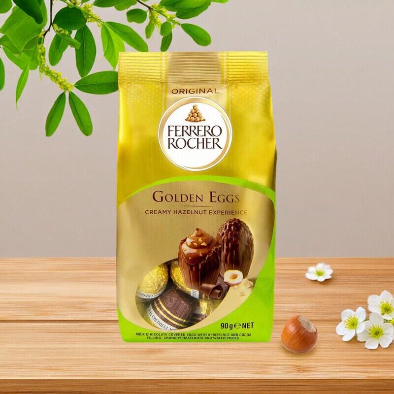 香港代购费列罗新年礼盒金莎朱古力彩蛋蛋形节日礼物送礼袋装90g