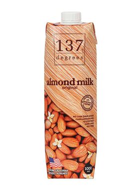 香港进口137°C degrees 原味杏仁奶植物奶低卡路里含高维他命B杂