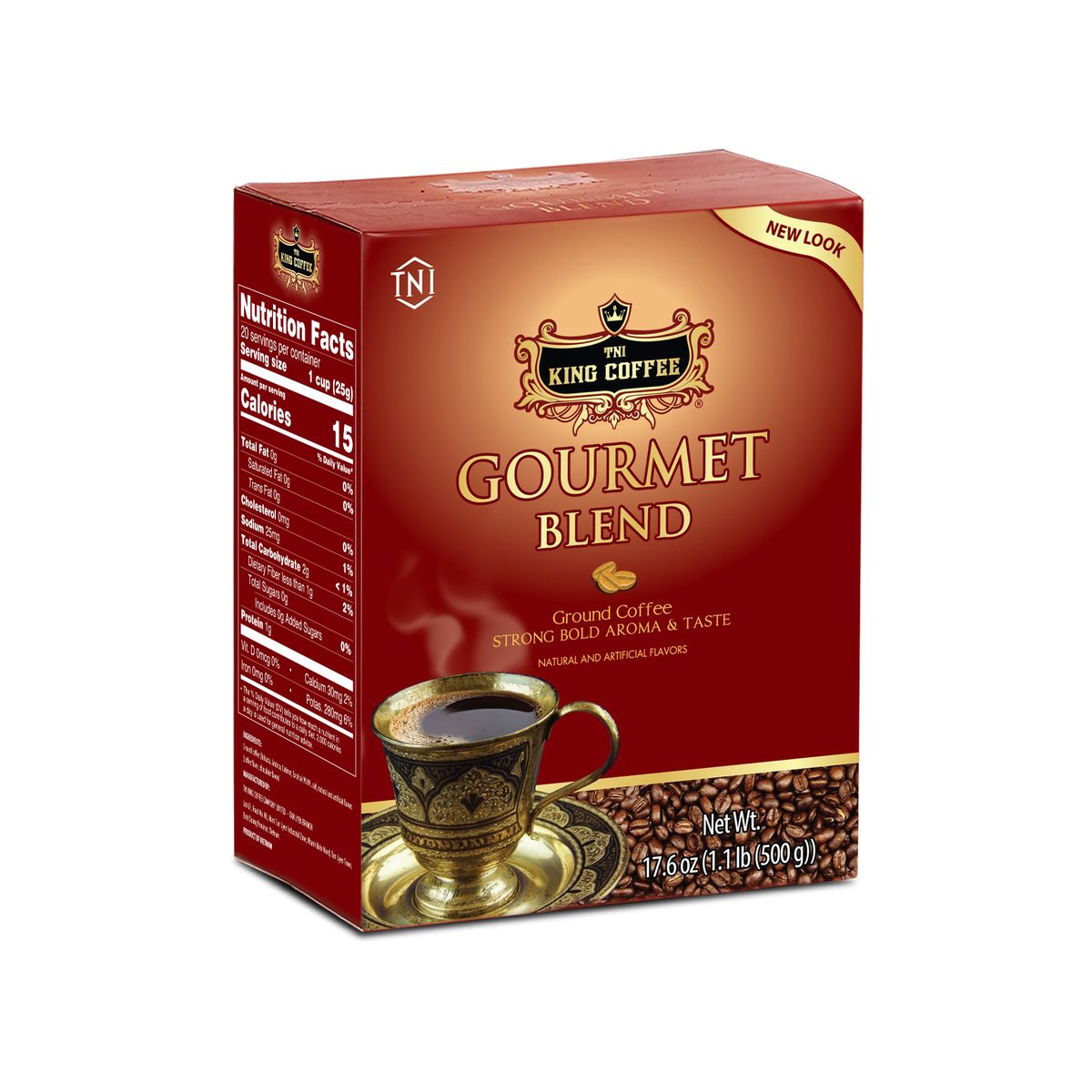 TNI KING COFFEE 特选综合咖啡粉GOURMET办公室咖啡提神饮品500克