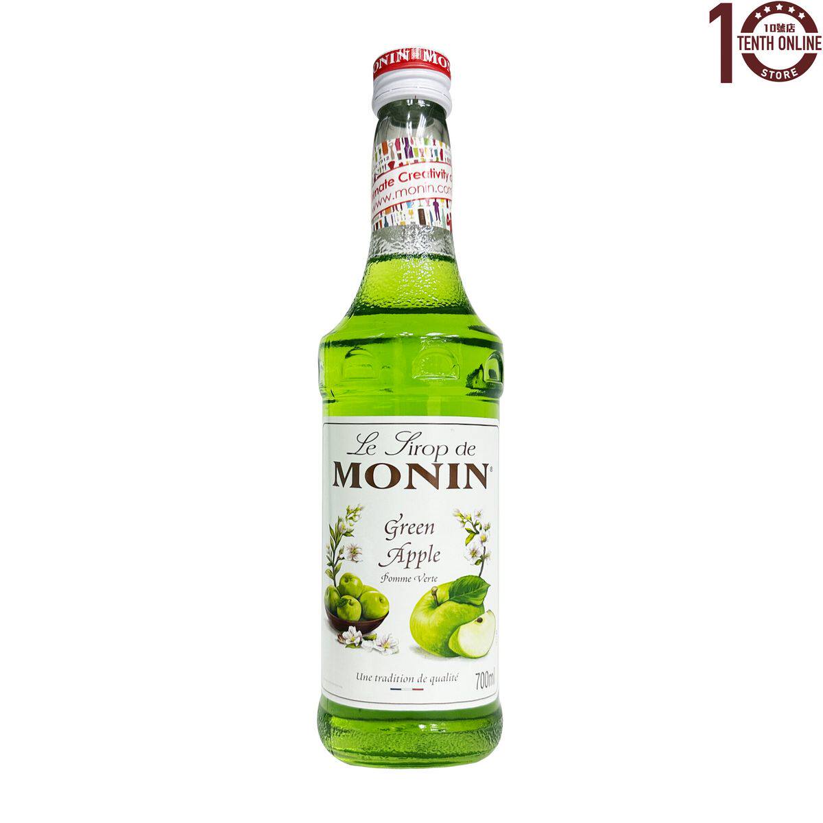 进口MONIN MONIN青苹果糖浆700ml青苹果烘焙原料调味莫林烘焙专用