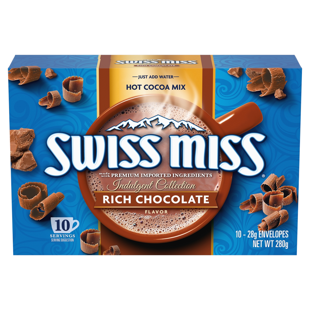 SWISSMISS瑞士小姐朱古力精选即冲装280克10包办公室饮料早餐饮品