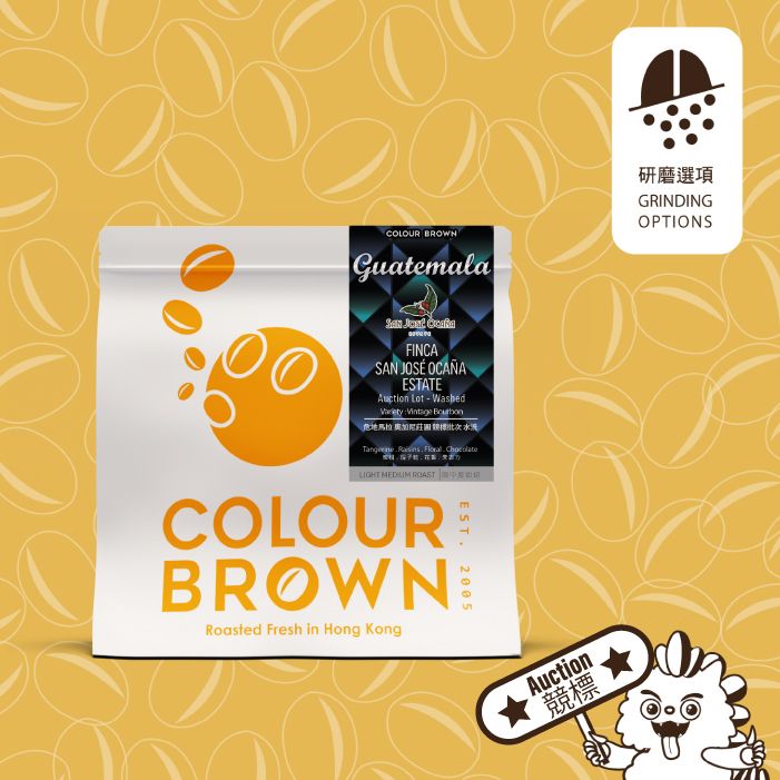 COLOUR BROWN 危地马拉水洗咖啡豆100克蜜柑提子干花香朱古力风味