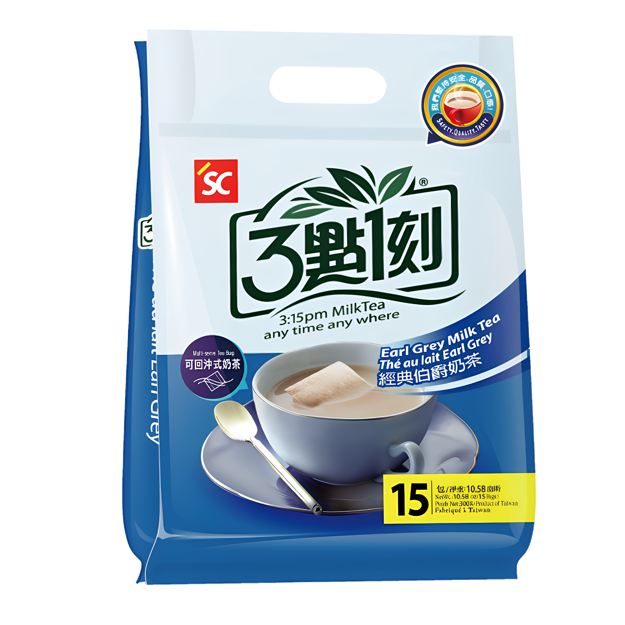 3点1刻经典伯爵奶茶20g*15包装优质浓郁红茶乌龙茶奶香丝滑下午茶