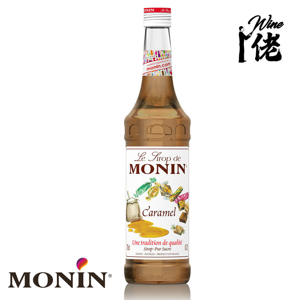 MONIN MONIN莫林 焦糖糖浆瓶装调味甜点烘焙原料调味糖浆焦糖风味