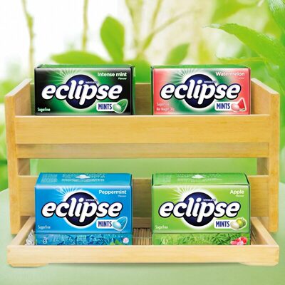 香港进口 eclipse易极薄荷糖多种味34G 润喉糖清新口气休闲小零食