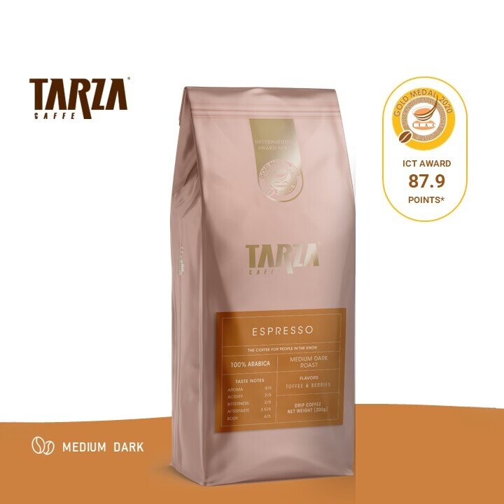 香港代购-TARZA-Espresso 意式特浓咖啡豆200g(新包装)