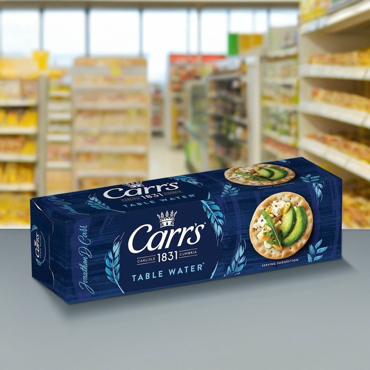 英国进口Carrs ORIGINAL TABLE WATER Biscuit卡士原味水饼干125g