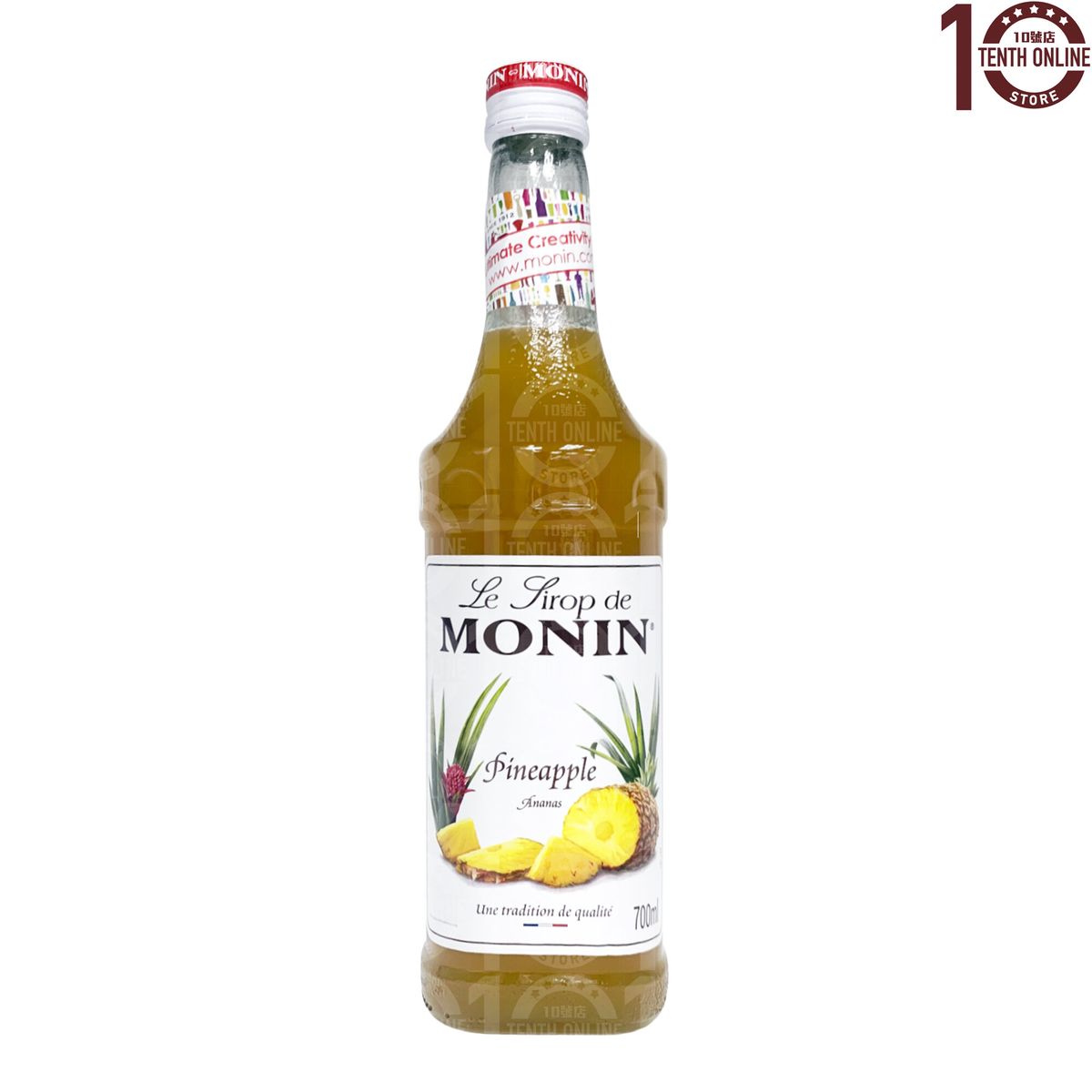 MONIN Monin Pineapple Syrup 700ml 菠萝糖浆瓶装烘焙专用调味品