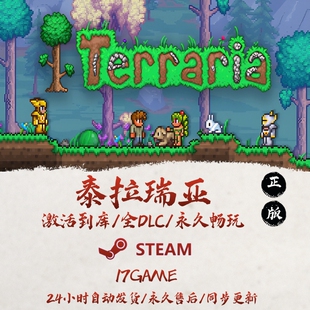泰拉瑞亚 STEAM游戏全球区激活码cdk全dlc 永久入库