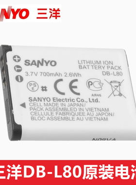 原装Sanyo三洋DB-L80 DBL80摄像机电池DMC-CG10 GH3 CG20 CG88
