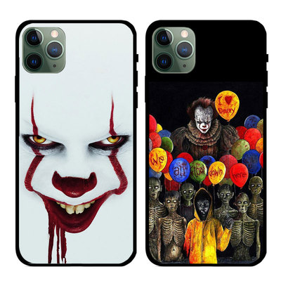 小丑回魂Stephen King's It气球恐怖电影周边适用苹果14promax手机壳iPhoneXR安卓黑色软壳男生