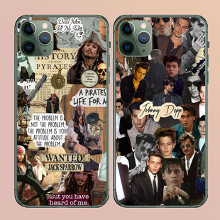约翰尼德普Johnny Depp欧美帅哥男生适用苹果15promax手机壳iPhoneXR加勒比海盗黑珍珠号的诅咒剪刀手爱德华