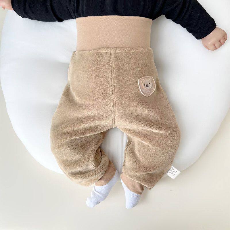 婴儿裤子无骨一体绒保暖