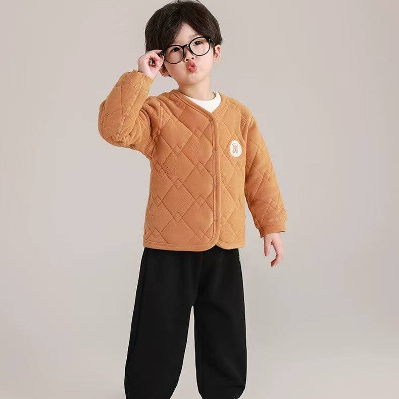 儿童保暖三层女童校服男