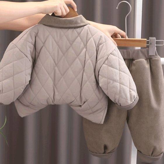 男童套装棉服新款宝宝洋