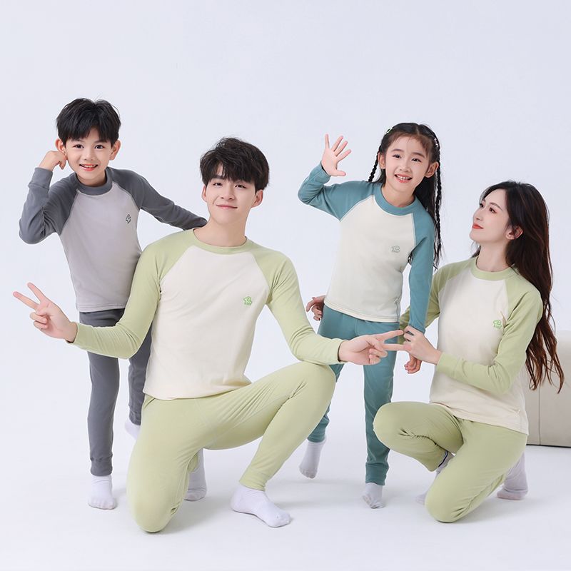儿童拼接德绒套装保暖秋