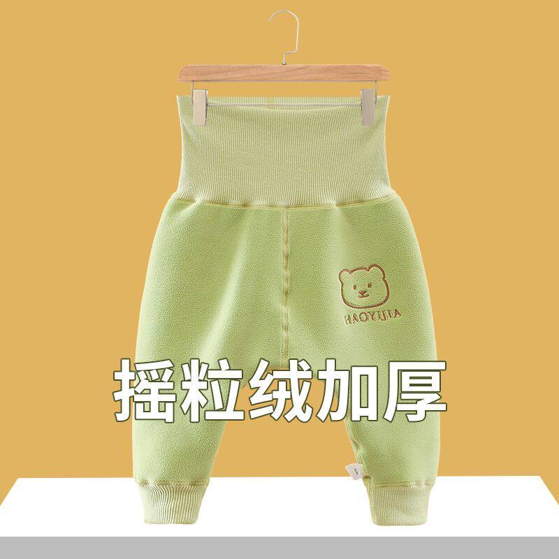 婴儿秋冬高腰护肚加绒保