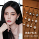 爆款 法式 高级感施家珍珠后挂耳钉纯银气质大气耳环2026新款 耳饰女