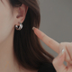 几何缠绕金属耳环2026新款 高级感独特耳钉女设计感小众耳饰 爆款