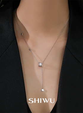 爆闪锆石小蛮腰蜂巢锁骨链新款