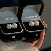 许妍赵露思同款 999纯银珍珠耳钉高级感大珍珠耳环耳夹珍珠耳饰女