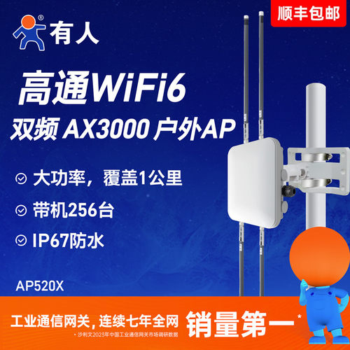 有人户外AP大功率WiFi放大器室外