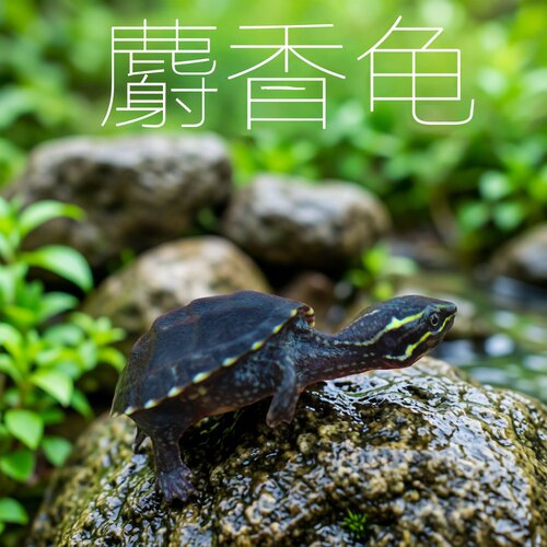 外塘观赏麝香龟苗活体蛋龟深水龟乌龟宠物迷你活物观赏龟好养可爱