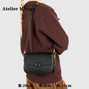 Atelier Mirage女包包2026真牛皮超火ins小众不撞款贵气单肩斜挎