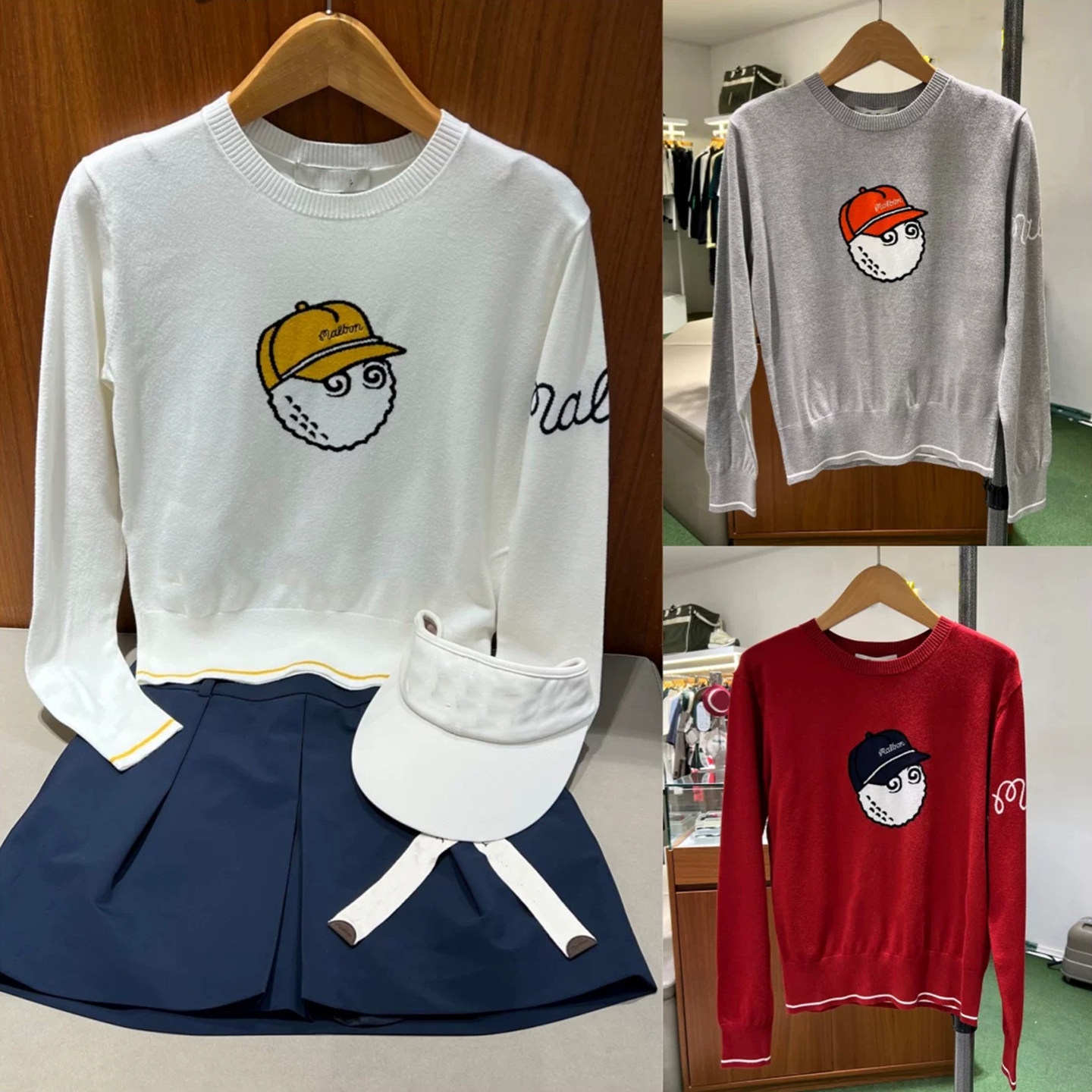 女士高尔夫球服时尚针织衫