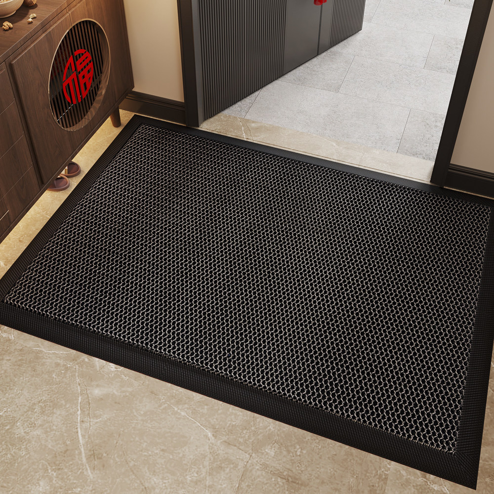 别墅入户门地垫TPE底弹力网防滑蹭土垫室外脚垫进门地毯高级门垫