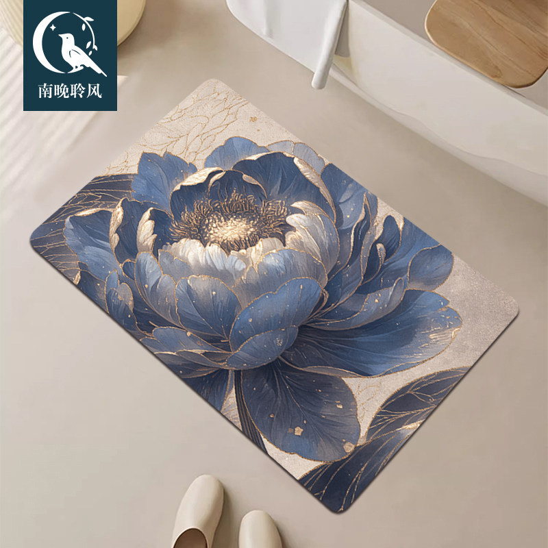 硅藻泥吸水地垫家用卫生间门口地毯可擦免洗软硅藻土吸水垫防滑垫