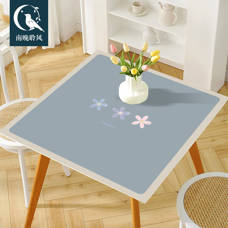简约小碎花皮质桌垫家用防水防烫餐桌布可擦免洗方形桌垫pvc垫子,居家布艺,桌布,淘宝优惠券,粉丝福利购,淘宝优惠卷