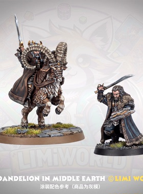 矮人远征队 王子（国王）骑行与站立造型 第三方战棋跑团树脂模型