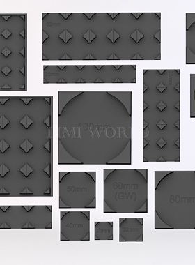 战锤西格玛时代战棋圆底座转换旧世界方底座 多尺寸 PLA材质