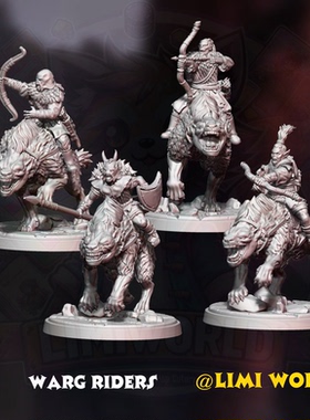 座狼骑兵 弓箭手 WARG RIDER 第三方魔戒指环王跑团树脂棋模型
