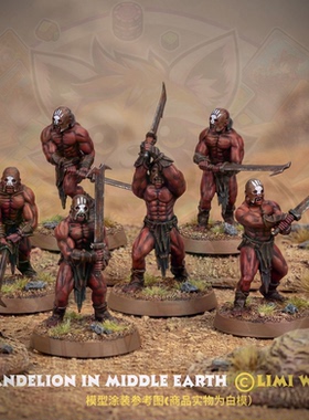 指环王战棋比例 乌鲁克狂战士 第三方树脂跑团桌游模型棋子手办