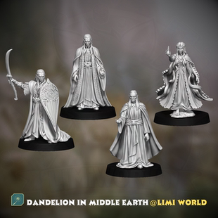 精灵领主王女银港之主第三方模型魔戒指环王桌游DND跑团树脂棋子