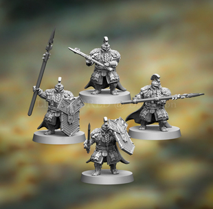 霍比特人铁丘陵矮人队长战争老兵指环王战棋树脂桌游跑团模型手办