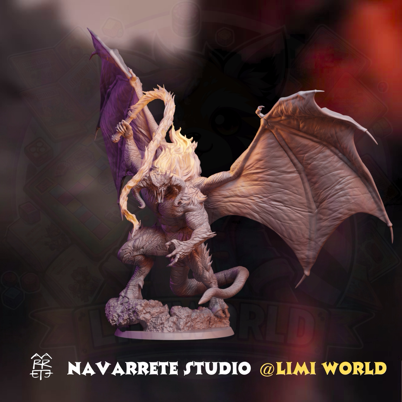 中州魔物炎魔BALROG第三方MESBG魔戒指环王战棋跑团树脂模型