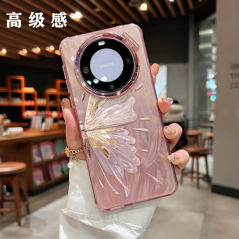适用华为mate手机壳50美特matep六零新款40e高级感梅特迈特魅特马特meta外壳女士ma60硅胶m60全包2025麦特pro