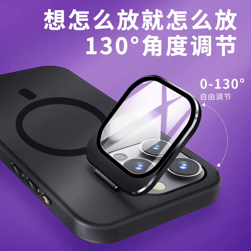 适用苹果15promax手机壳新款iphone外壳14pro保护摄像头翻盖13带镜头膜盖支架一体可开可打开能遮挡全包plus