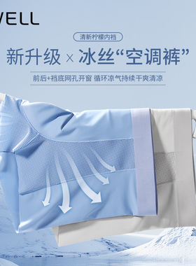 BWELL10A抑菌网纱拼接无痕男运动内裤BWK8091