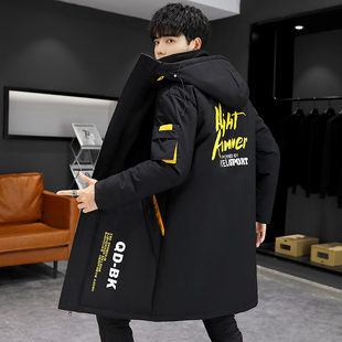 13潮流男孩14冬季中长款加厚棉袄15岁初中学生羽绒棉服16帅气棉衣