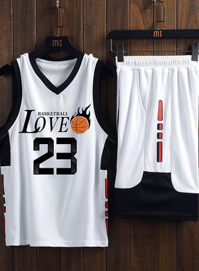 不起球不褪色夏季背心篮球服套装