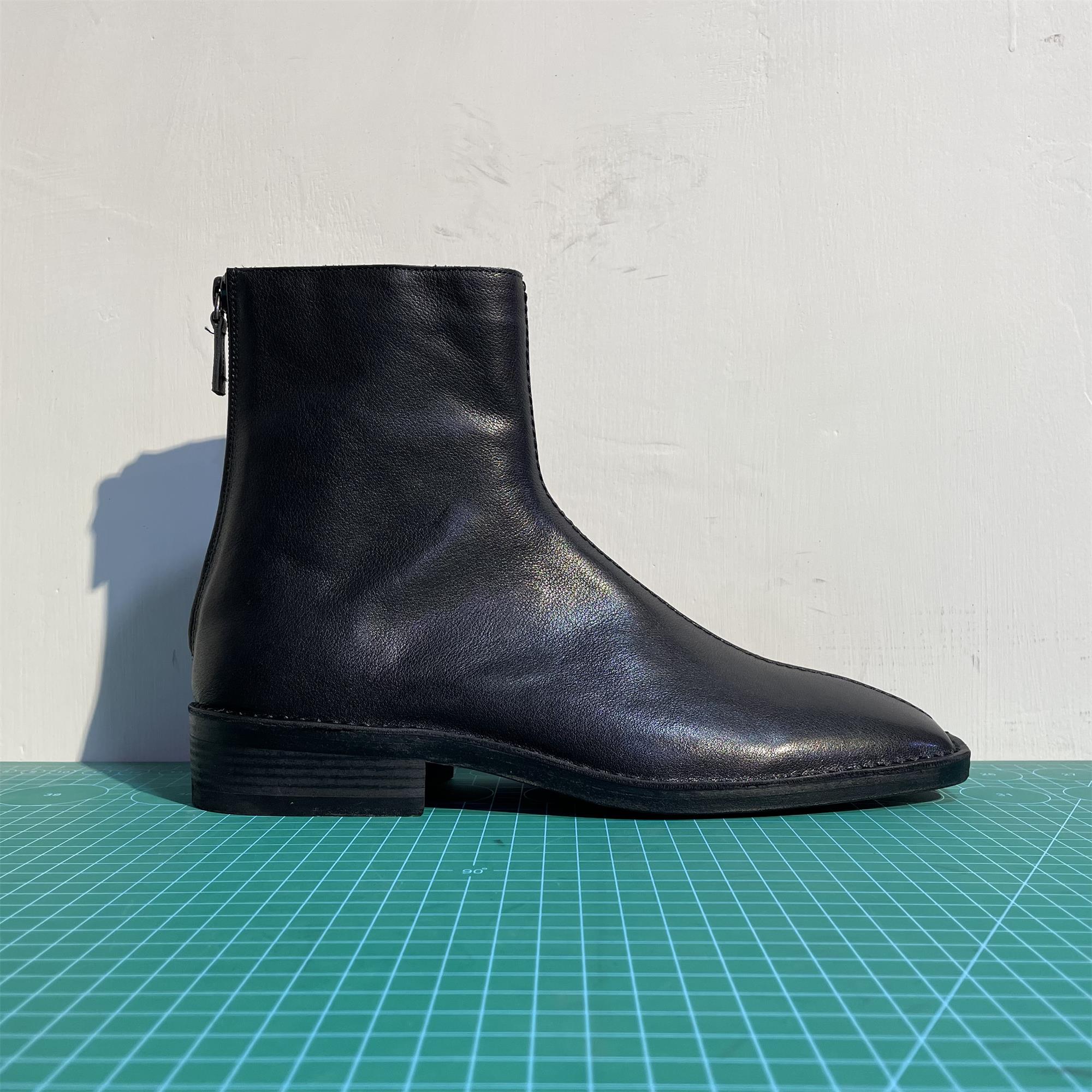 thumbnail for 【Nine Elders】L30-1 Men&#039;s Full Grain Top Layer Cowhide Italian Genuine Leather Midsole Leather Sole Short Boots