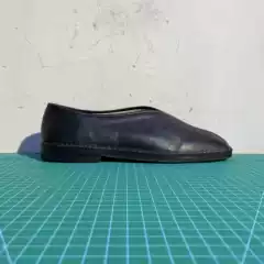【Nine Elders】L232-1 Exquisite Craftsmanship Men's Leather Sole Square-Toe Monk Shoes Sheepskin Upper Cowhide Outsole