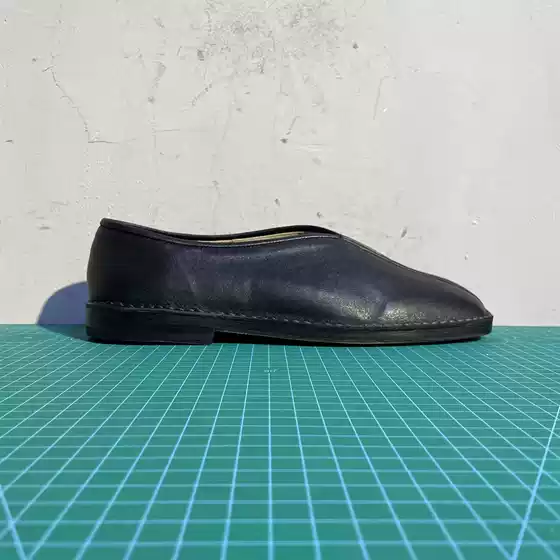【Nine Elders】L232-1 Exquisite Craftsmanship Men's Leather Sole Square-Toe Monk Shoes Sheepskin Upper Cowhide Outsole