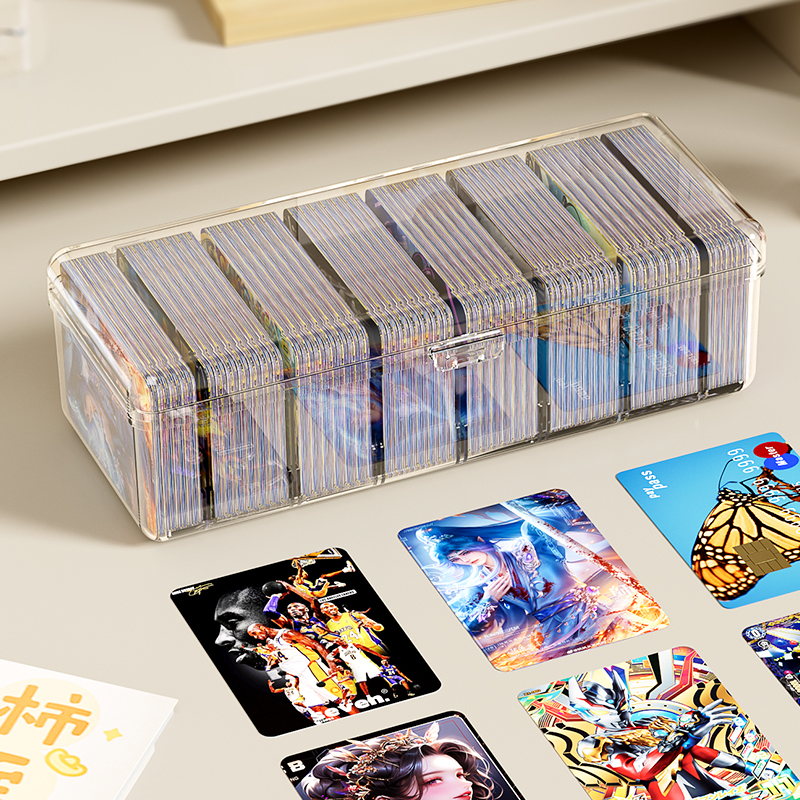 小卡收纳盒翻盖亚克力吧唧
